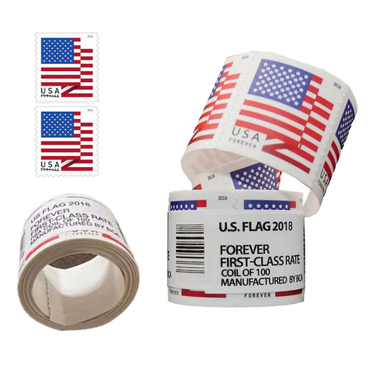 2018 US Flags Forever First Class Postage Stamps